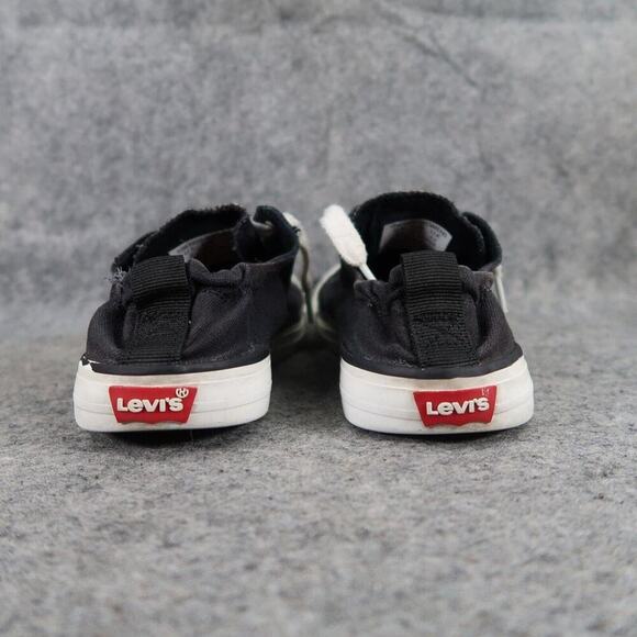 Levis Shoes Womens 6 Sneakers Stretch Slip On Casual Active Stan G Black Canvas - Picture 7 of 13